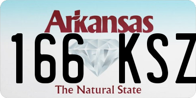 AR license plate 166KSZ