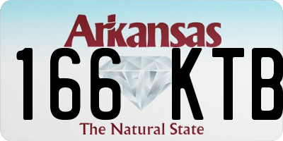 AR license plate 166KTB