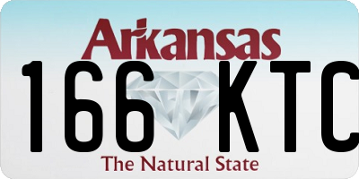 AR license plate 166KTC