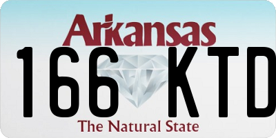 AR license plate 166KTD