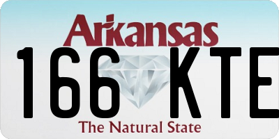 AR license plate 166KTE