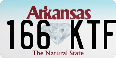 AR license plate 166KTF