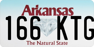 AR license plate 166KTG