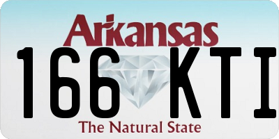 AR license plate 166KTI