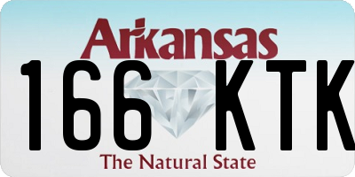 AR license plate 166KTK