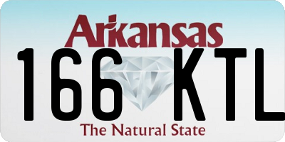 AR license plate 166KTL
