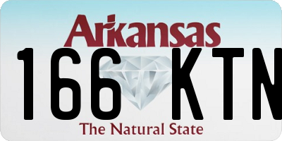 AR license plate 166KTN