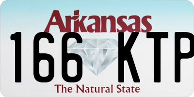 AR license plate 166KTP