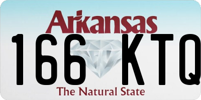 AR license plate 166KTQ