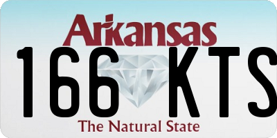 AR license plate 166KTS
