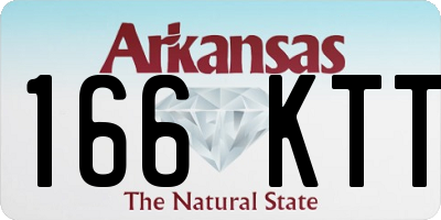 AR license plate 166KTT