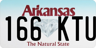 AR license plate 166KTU