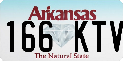 AR license plate 166KTV