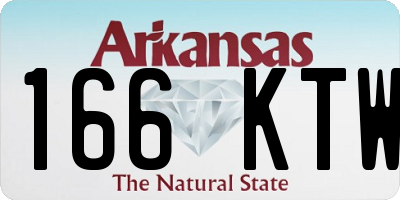 AR license plate 166KTW