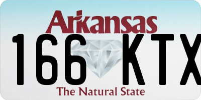 AR license plate 166KTX
