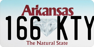 AR license plate 166KTY