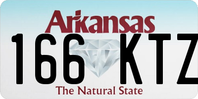 AR license plate 166KTZ