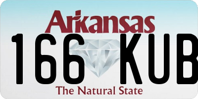 AR license plate 166KUB