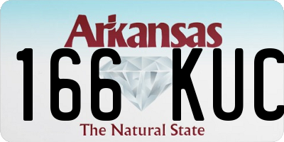 AR license plate 166KUC