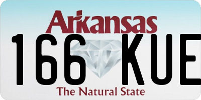 AR license plate 166KUE