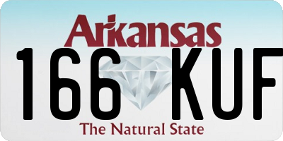 AR license plate 166KUF