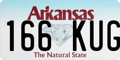 AR license plate 166KUG