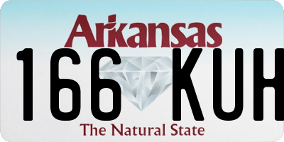 AR license plate 166KUH