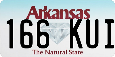AR license plate 166KUI