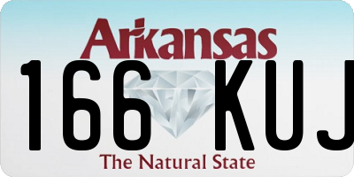 AR license plate 166KUJ