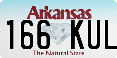 AR license plate 166KUL