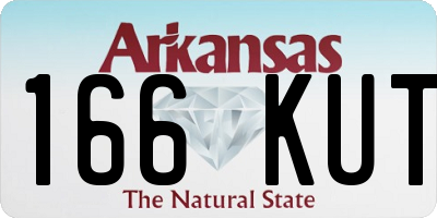 AR license plate 166KUT