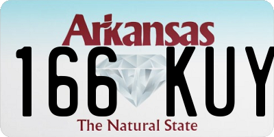 AR license plate 166KUY