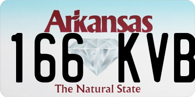 AR license plate 166KVB