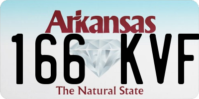 AR license plate 166KVF