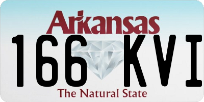 AR license plate 166KVI