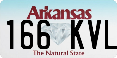 AR license plate 166KVL