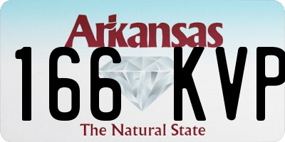 AR license plate 166KVP