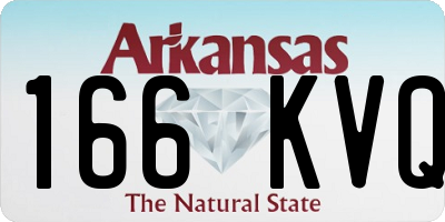 AR license plate 166KVQ