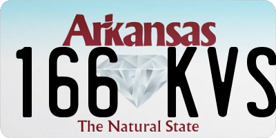 AR license plate 166KVS
