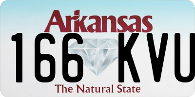 AR license plate 166KVU