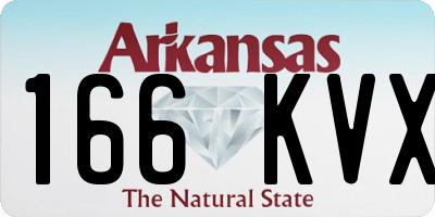 AR license plate 166KVX