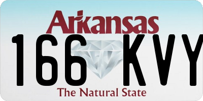AR license plate 166KVY