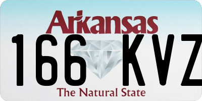AR license plate 166KVZ