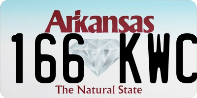 AR license plate 166KWC