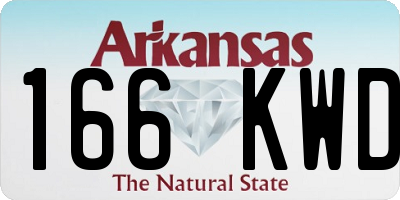 AR license plate 166KWD