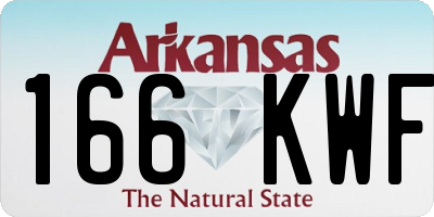 AR license plate 166KWF