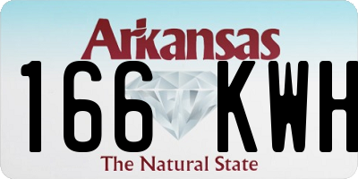 AR license plate 166KWH