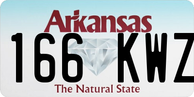 AR license plate 166KWZ