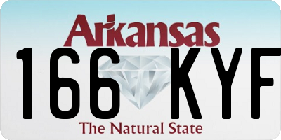 AR license plate 166KYF