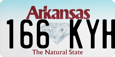 AR license plate 166KYH